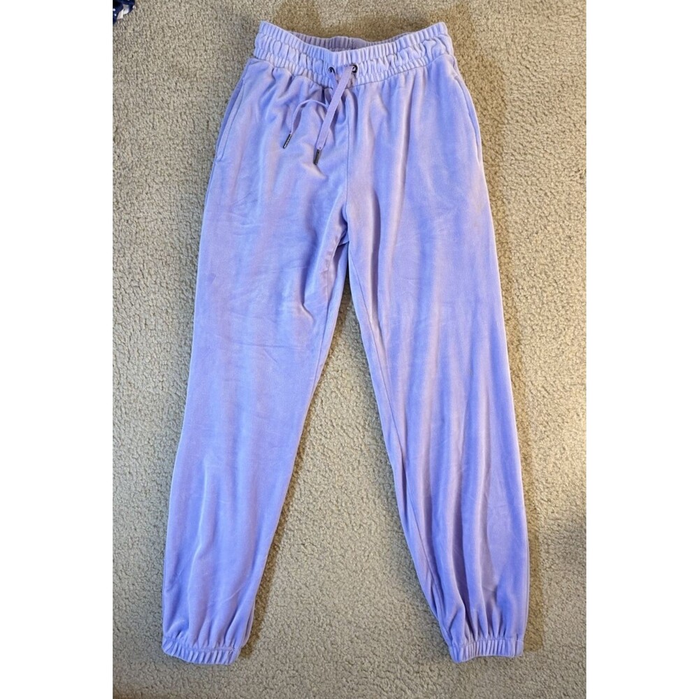 Forever 21 Lavender Purple Velour Drawstring Jogger Pants XS
